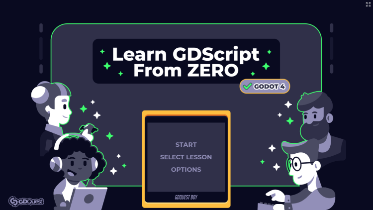 Portada de la aplicación Learn GDScript from zero